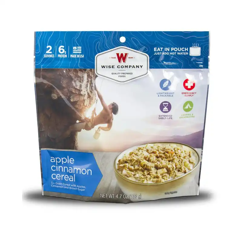 Wise Company Outdoor Apple Cinnamon Cereal Freeze Dried Food