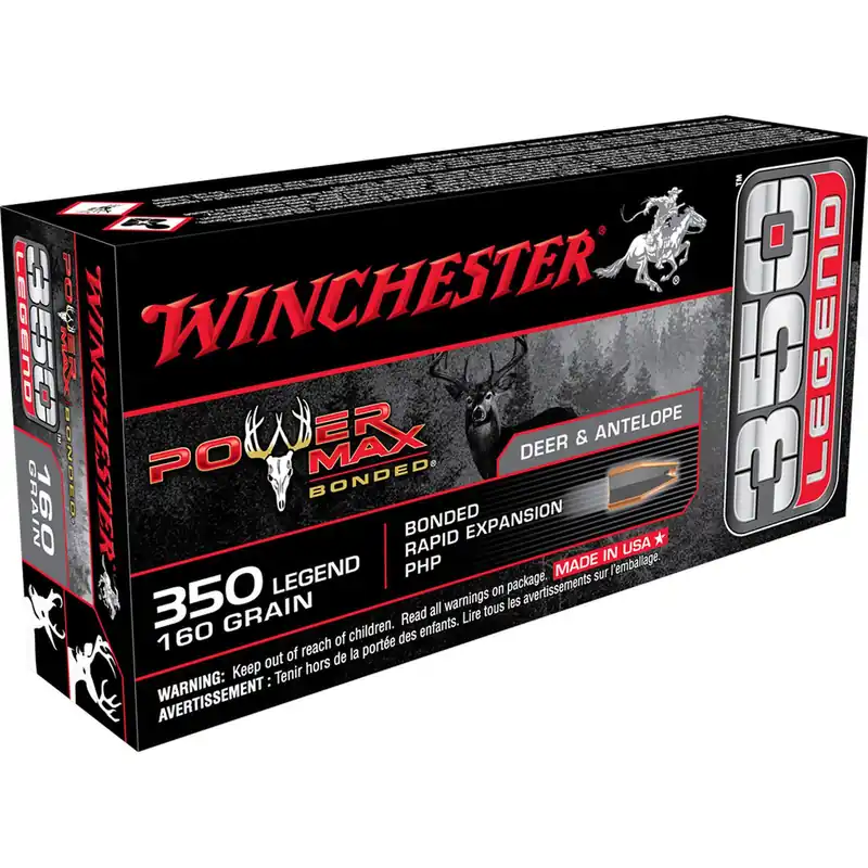 Winchester X3501BP Power Max Bonded 350 Legend 160GR Protected HP 20 Rounds