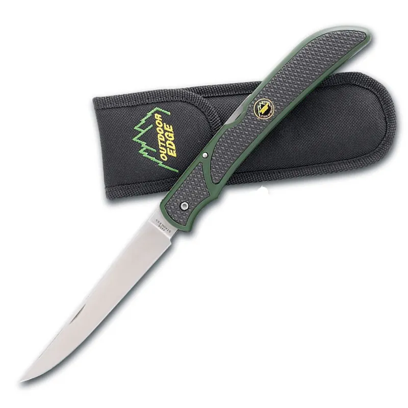 Outdoor Edge FB-1 Fish and Bone Folding Boning/Fillet Knife 5" Blade Length