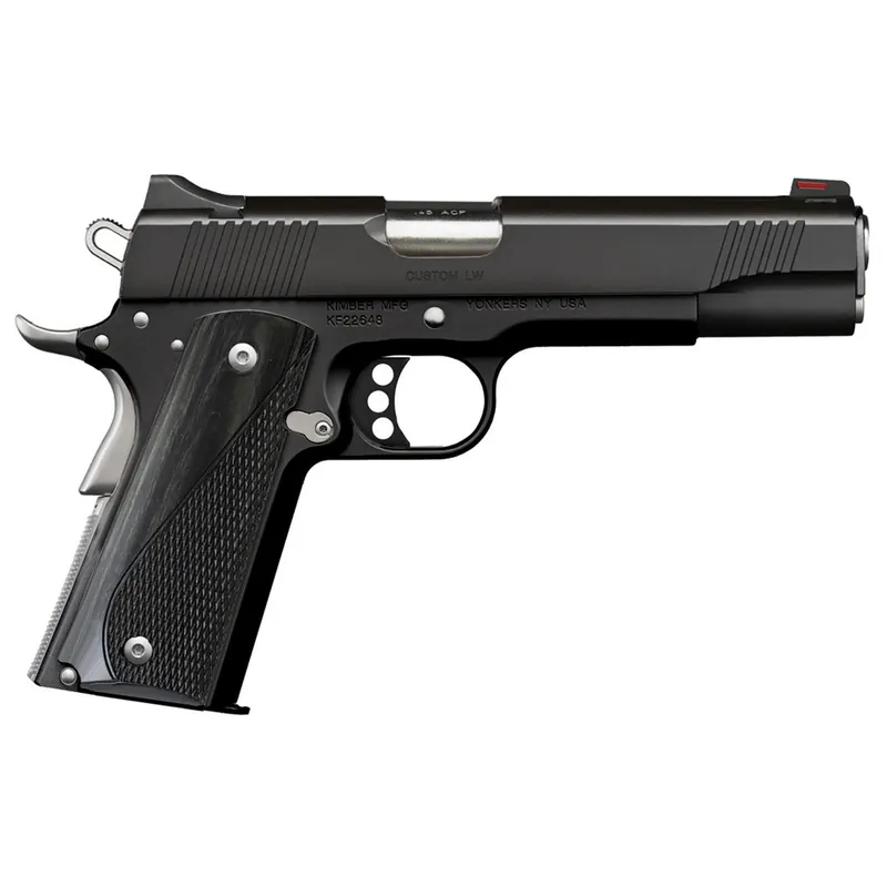 Kimber Custom LW Nightstar 45 ACP Pistol with Stainless Small Parts and Gray Laminate Grips