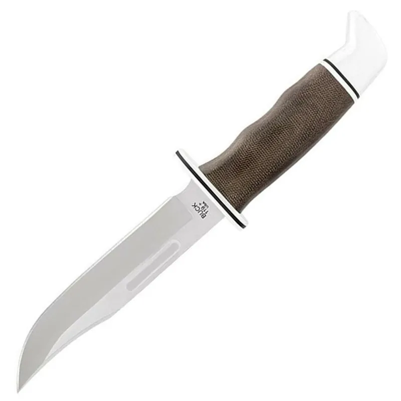 Buck Knifes 119 Special Pro Fixed Blade Knife 6" Clip Point S35VN Satin Blade Micarta Handle Green
