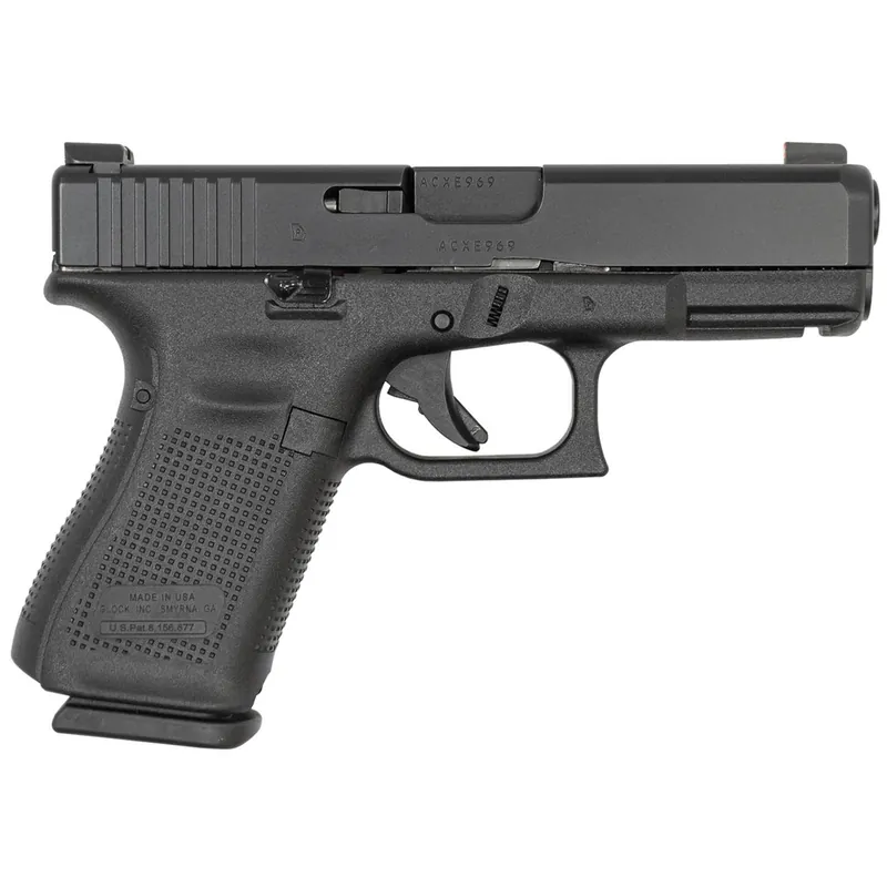 Glock 19M 9mm 15-Round Pistol with Ameriglo Bold Sights and Extended Slide Lock (Made in USA)