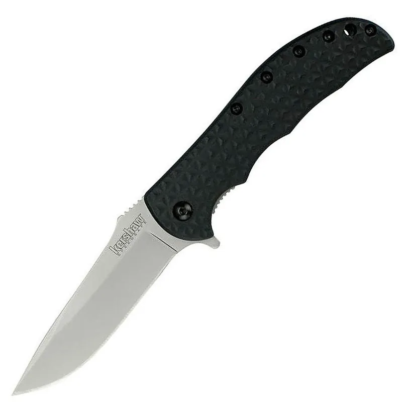 Kershaw Volt Ii Liner Lock Knife Gray Handle Black Blade