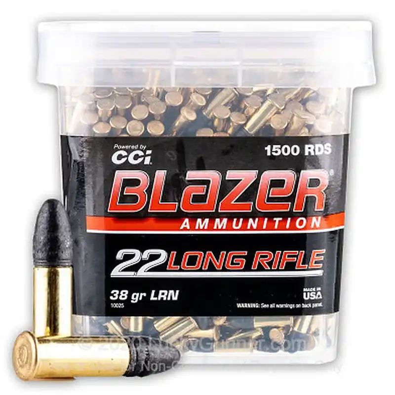 CCI Blazer 22 LR 10025 38GR LRN 1500 Rounds