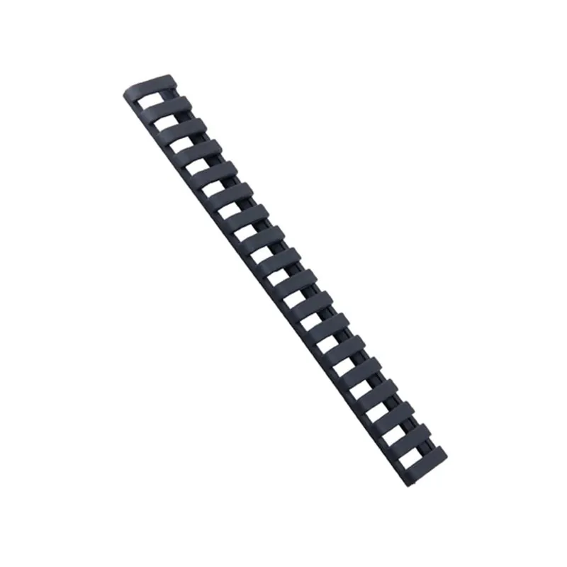ERGO Low Profile Picatinny Rail Cover 7" Polymer Black Package of 3