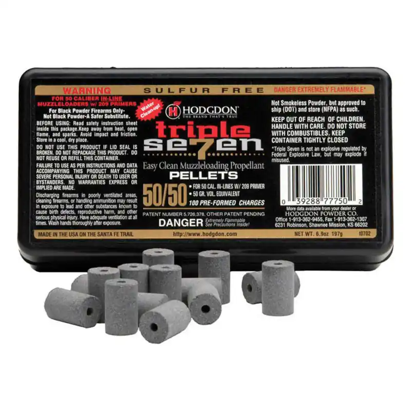 HODGDON TRIPLE SEVEN PELLETS 50 CAL 50 GR 100 CT