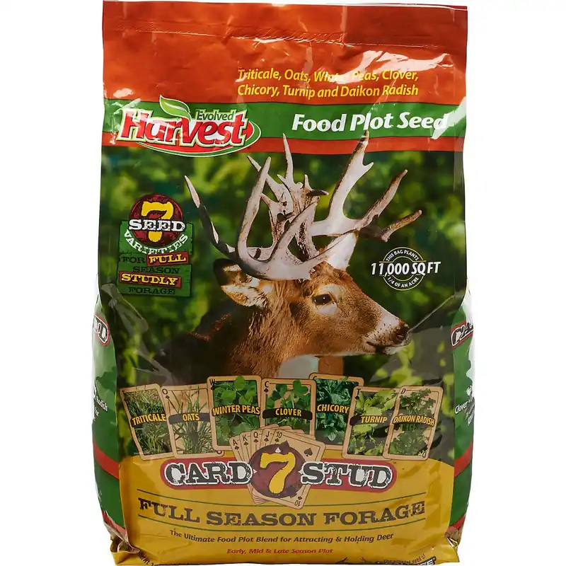 Evolved Harvest 7 Card Stud Food Plot Blend, 1/4 Acre