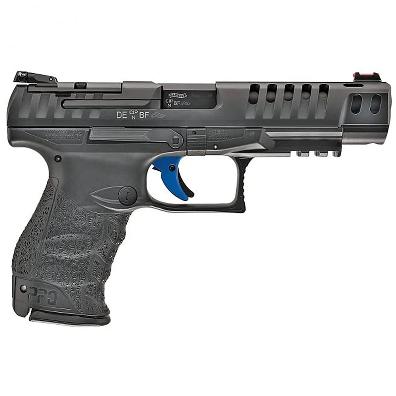 Walther PPQ M2 Q5 Match, 9mm, 5" Barrel, Black Tenifer Finish, 15Rd, 3 Mags, Optics Ready