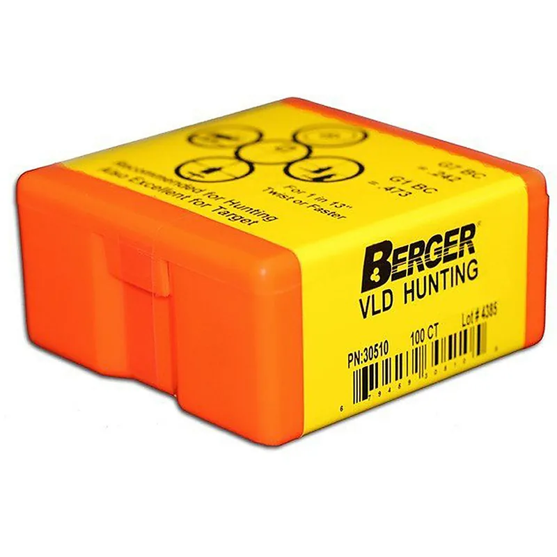 BERGER 26504 6.5MM 140GR VLD HUNTING 100 CT.