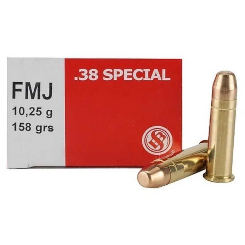 Sellier & Bellot SB38P 38 Special 158GR FMJ Box of 50