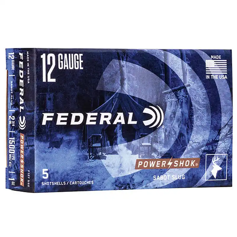 Federal Power-Shok F127 4B 12 Gauge 2.75" 4 Buck 5 Rounds