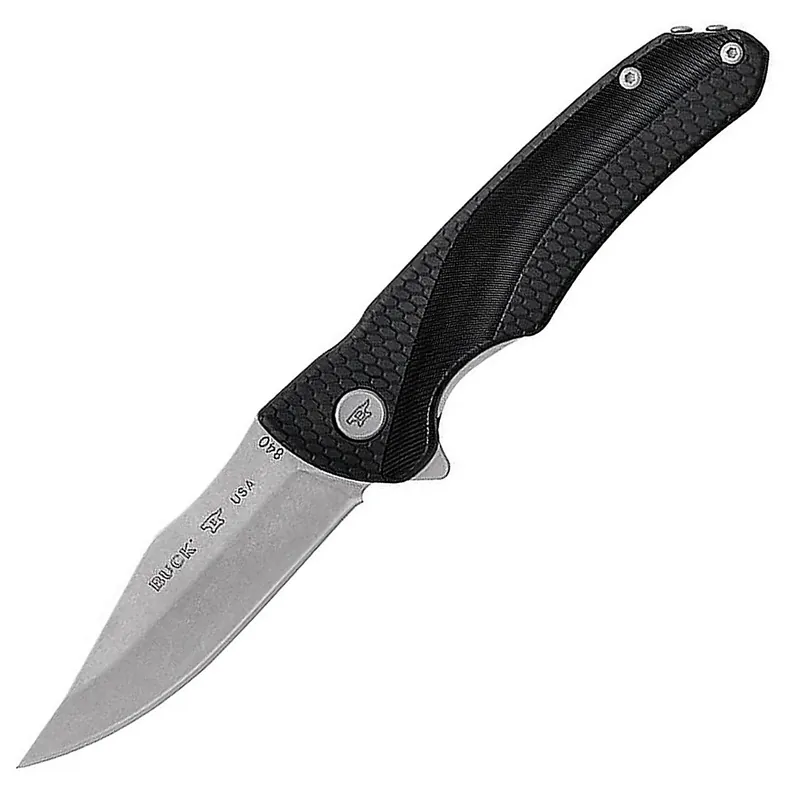 Buck Sprint Select Folding 3.125" SS Blade GFN Handle Black
