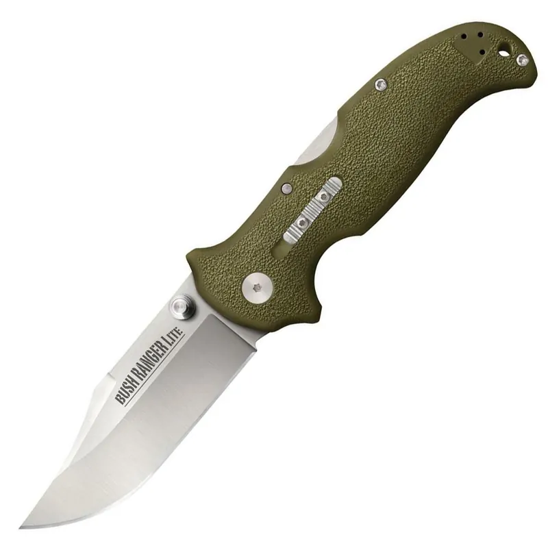 Cold Steel Bush Ranger Lite 3.5" Clip Point 8Cr13MoV Stainless Steel GFN Handle Olive Drab