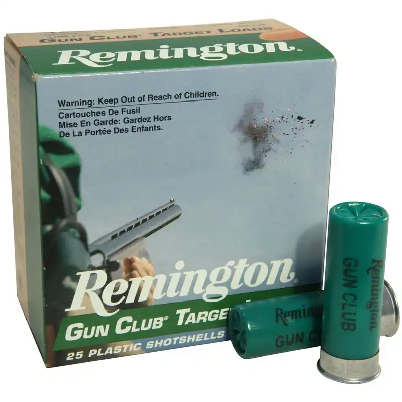 Remington Gun Club Target Ammunition 12 Gauge 2-3/4" 1-1/8 oz 8 Shot 25 Rounds