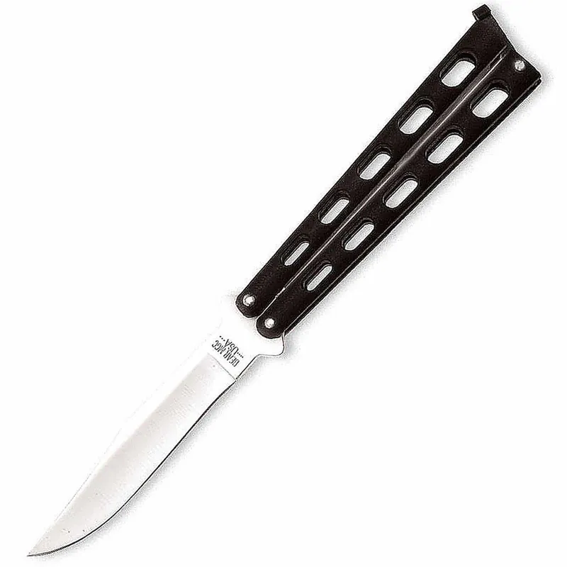 Bear & Son 114B Folding Balisong Butterfly Knife 3.625" Drop-point 440 SS