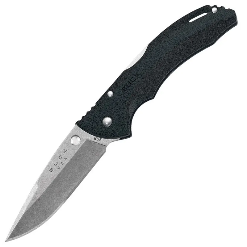 Buck Bantam BLW Folding Knife 3.13" SS Blade GRN Handle Black 0285BKS-B