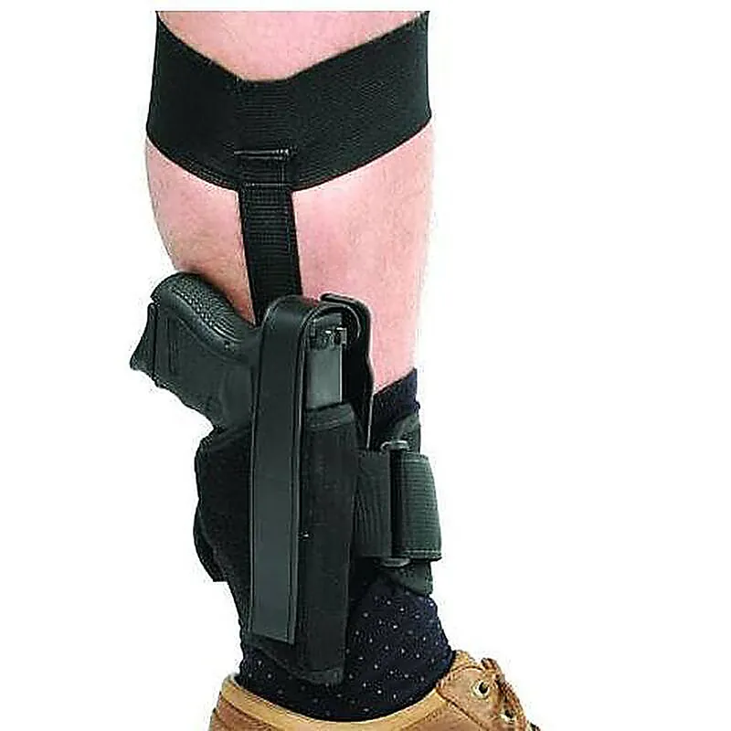 Blackhawk 40AH00BK-R Ankle Holster Black For 2" 5-Shot RH