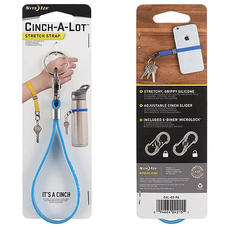 NITE IZE Cinch-A-Lot Stretch Strap Blue