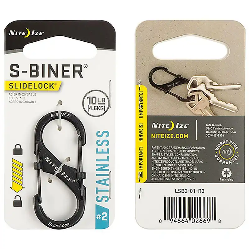 NITE IZE S-Biner Slidelock 2 Black