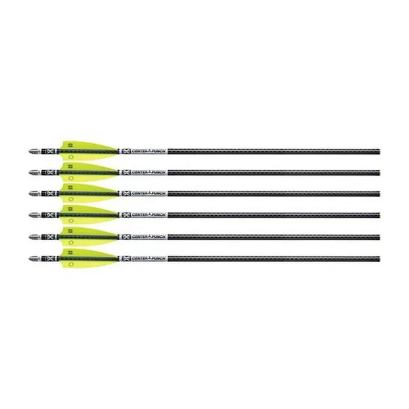 Ten Point Evo-X Centerpunch Carbon Arrows 20" With Molded Alpha Nocks 6/Pk