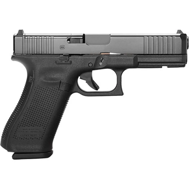 Glock 22 Gen5 M.O.S. Full Size 40S&W, 4.49" Marksman Barrel, Matte, Ambi Slide Stop Lever, Flared Well, nDLC Slide and Barrel, No Grooves, 3x15rd Mags