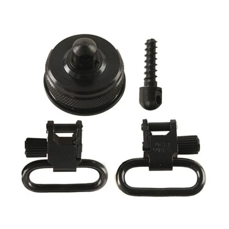 Uncle Mike‘s QD Sling Swivel Cap Set Mossberg 590, 835 12 Gauge 1" Black