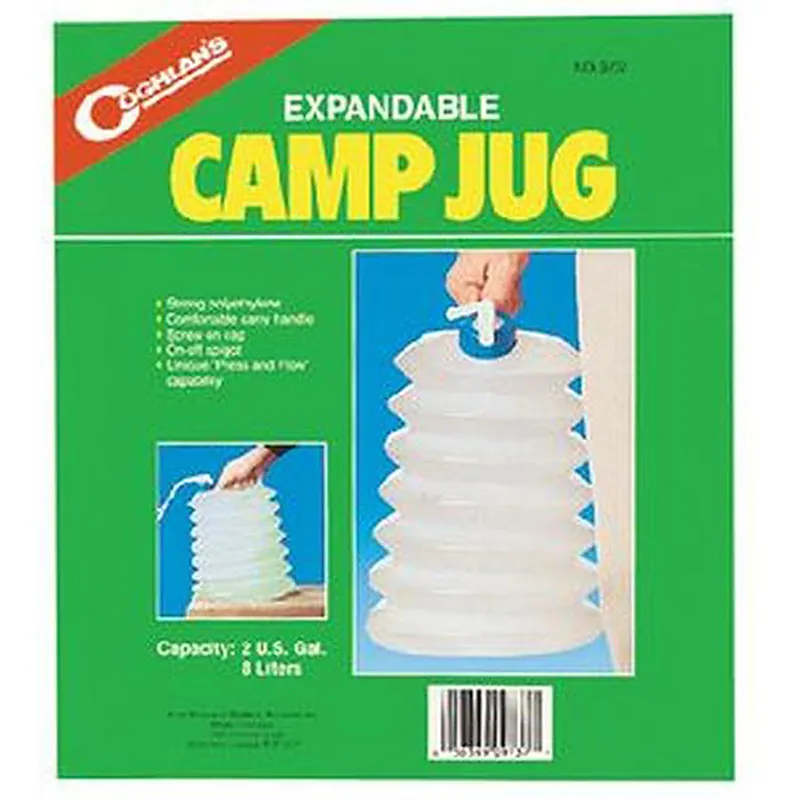 Coghlan‘s 9737 Expandable Camp Jug, 2 Gal Capacity, Polyethylene