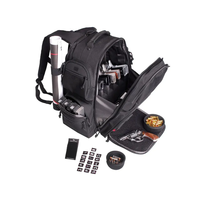 G.P.S. Executive Backpack Range Bag Nylon Black