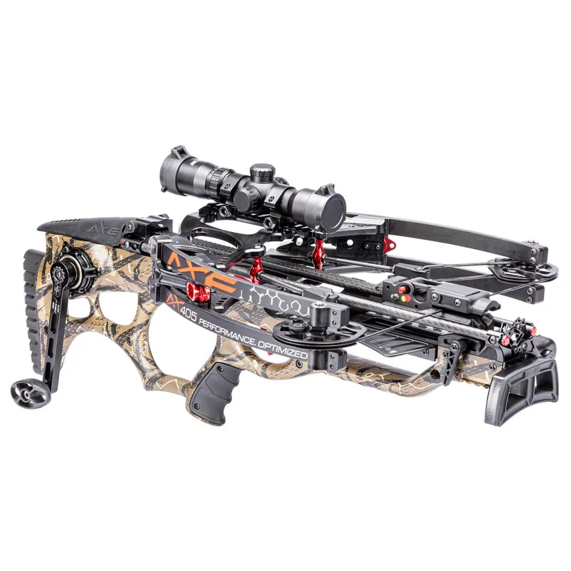 Axe Crossbows AX40001 AX405 Package Black 27.75"-32" Includes Multi-Range Scope, 3 Bolts