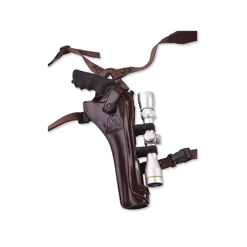 Galco Kodiak Shoulder Holster RH Scoped S&W N Frame 8.375" Barrel Leather