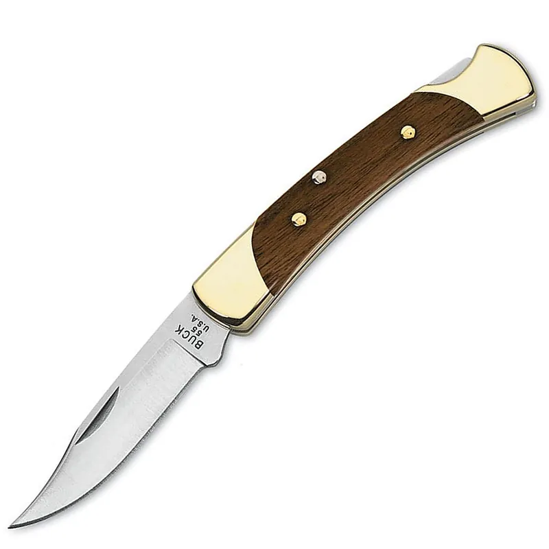 Buck "The 55" Folding Pocket Knife 2.375" SS Blade Wood Handle 0055BRS-B