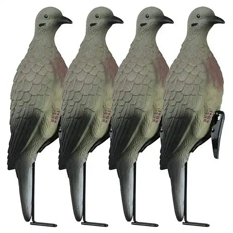 LUCKY DUCK 21-30020-6 CLIP ON DOVES WITH STAKES 4 PACK