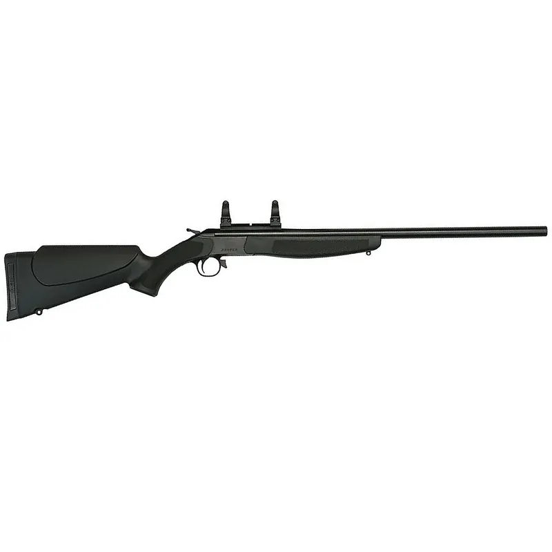 CVA Hunter Single Shot Break Action Rifle .444 Marlin 25" Barrel with Scope Mount Black Synthetic Stock Blued Finish