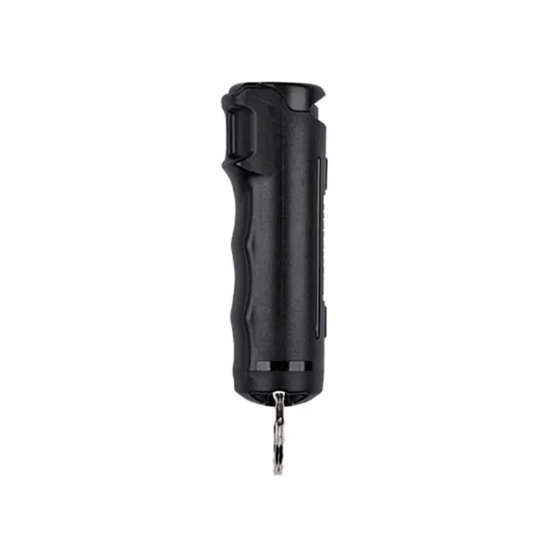 Sabre Red Pepper Spray Gel .54 oz Flip Top Aerosol with Key Ring Black