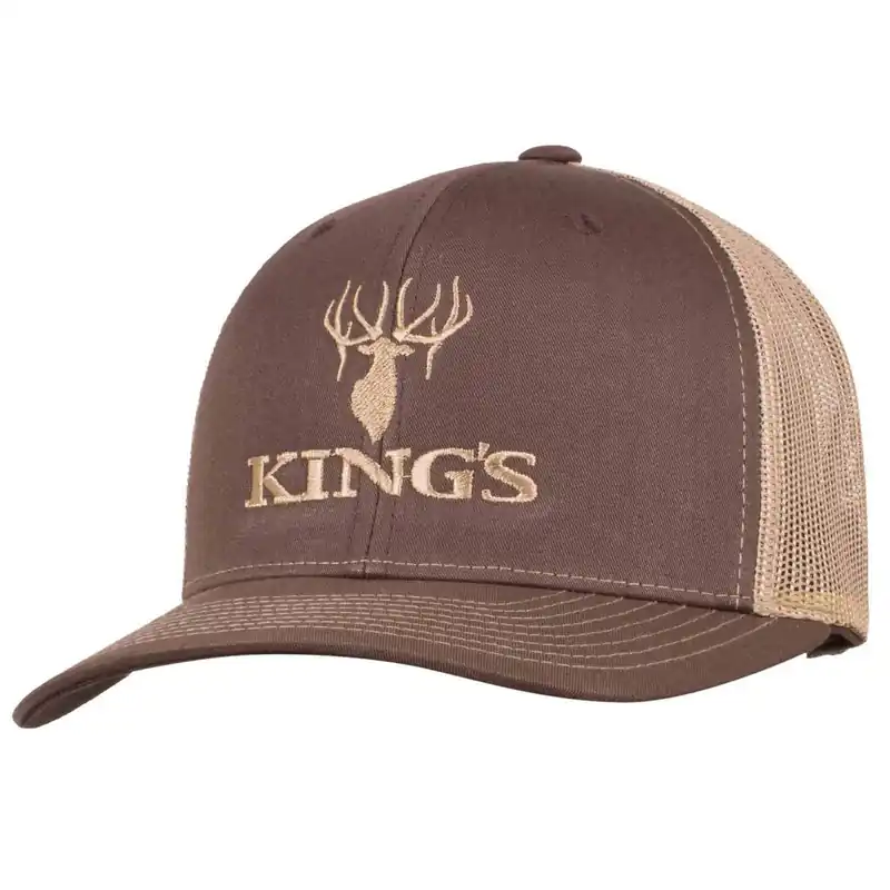 King‘s Logo Snapback Cap One Size Brown/Khaki