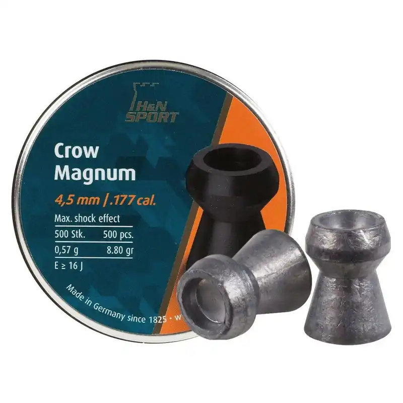 H&N Crow Magnum .177 Cal 8.80 Grains Hollowpoint 500ct
