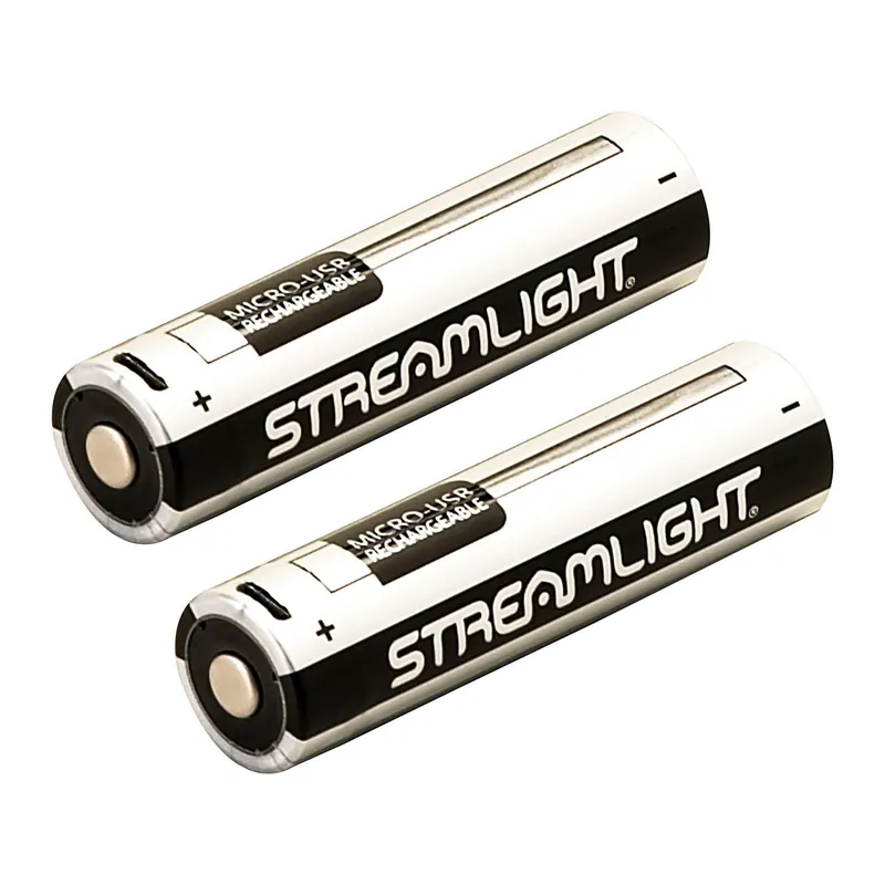 Streamlight Rechargeable Battery USB 18650 3.7 Volt Lithium 2600 mAH 2Pk