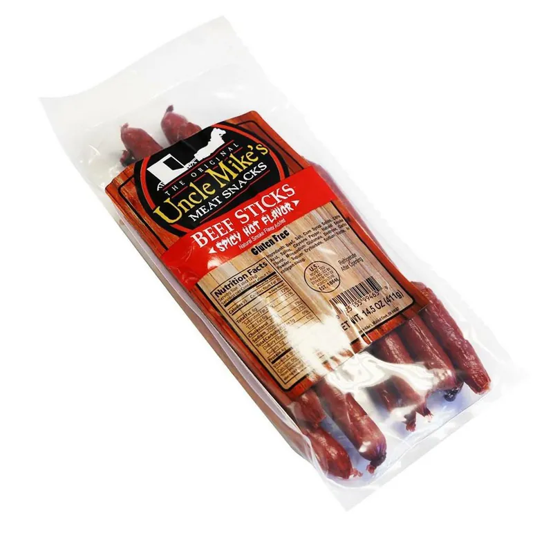 Uncle Mike‘s BEEF STICKS - SPICY HOT UM 14.5 OZ