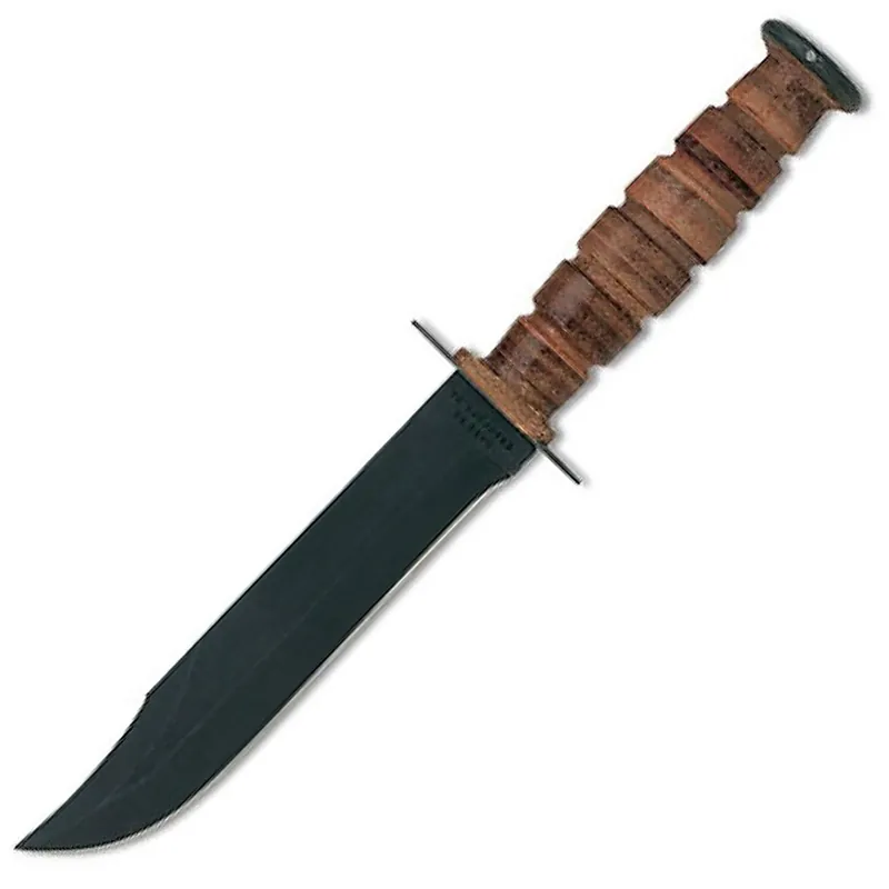Case USMC Fixed Blade Knife 7.08" Clip Point 1095 Carbon Steel Blade