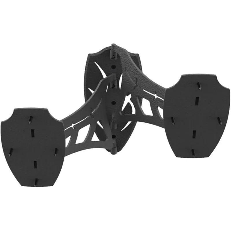 Skull Hooker Dual Shoulder Mount Display Steel Black
