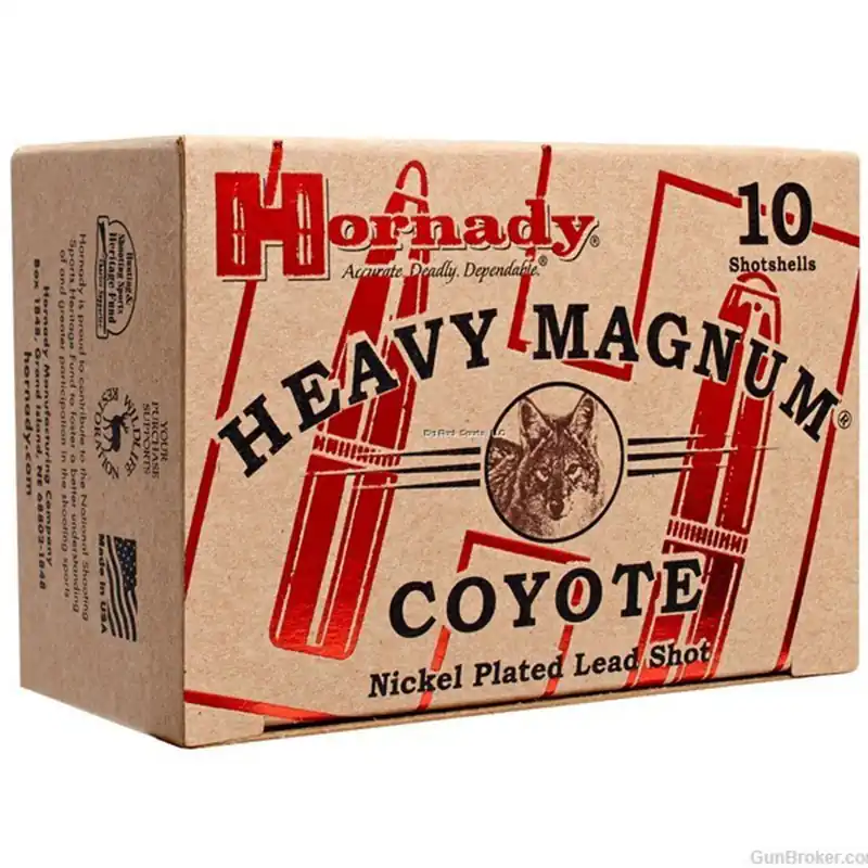 Hornady Heavy Magnum Coyote 12 GA 3" 1-1/2oz BB Nickel Plated Shot 10 Rounds