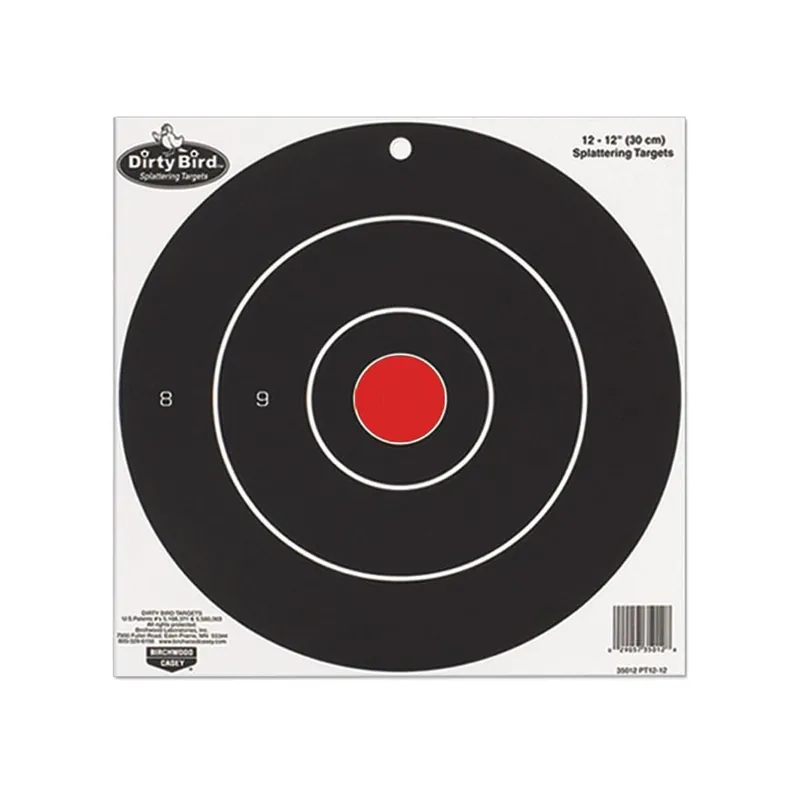 Birchwood Casey Dirty Bird 8" Bullseye Targetss Package of 25