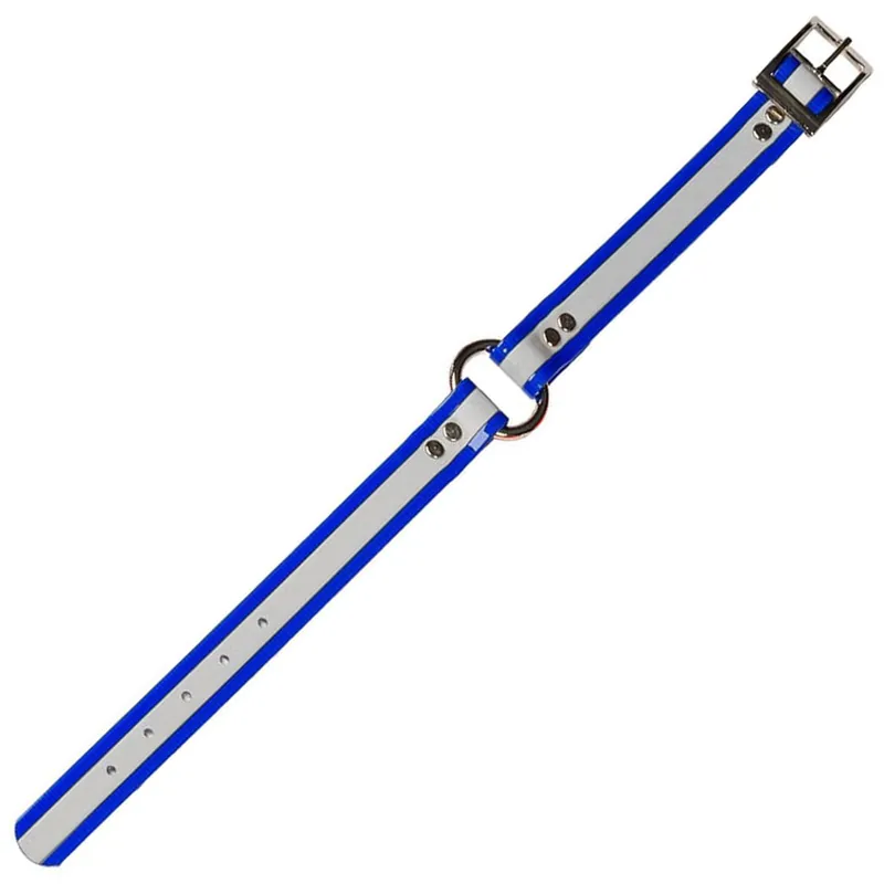 DANS DC340-BU-16 DAYGLO COLLAR W/O-RING BLUE