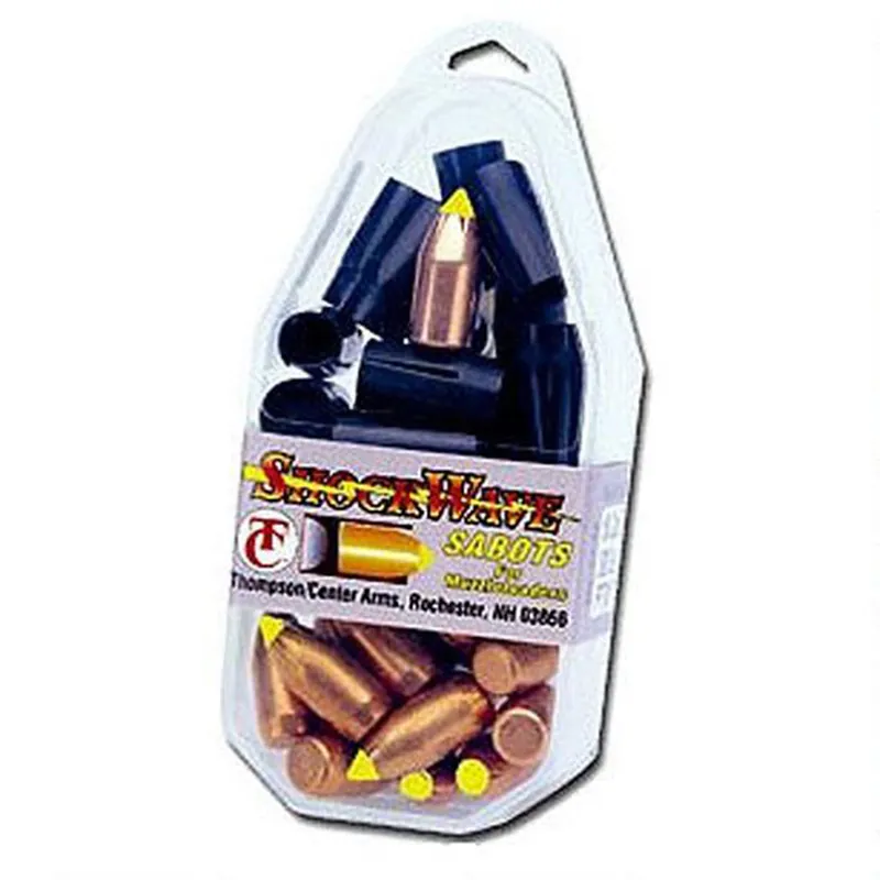 Thompson Center .50Cal Black Powder Bonded Shockwave Sabots 250Gr Spire Point Bullets 15Pk 8207