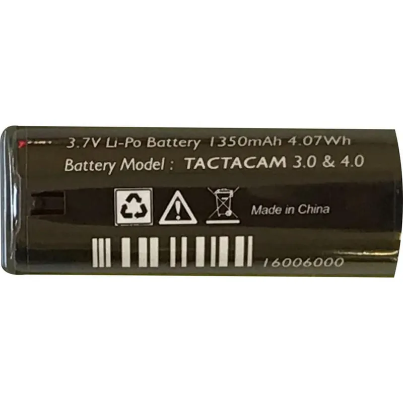 TACTACAM 3.0/4.0 Action Camera Rechargeable Battery 3.7 Volt Lithium