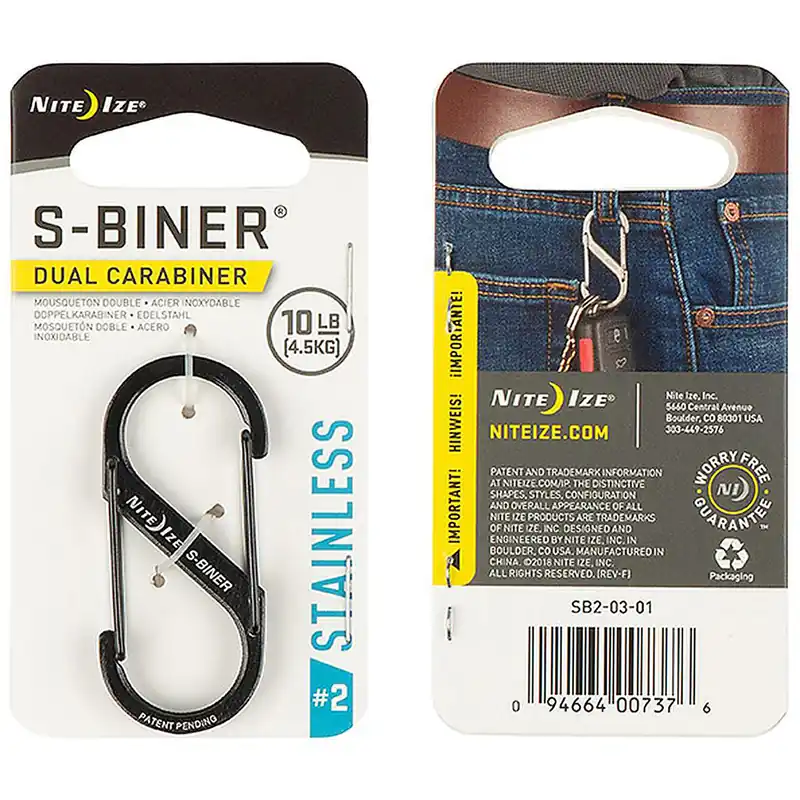 NITE IZE S-Biner Dual Carabiner 2 Black