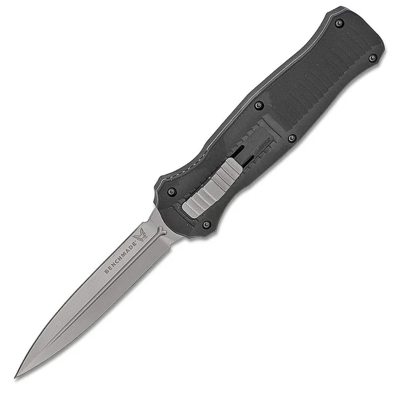 Benchmade Infidel Dagger Auto Otf Knife 3.95" D2 Satin Double Edge Blade