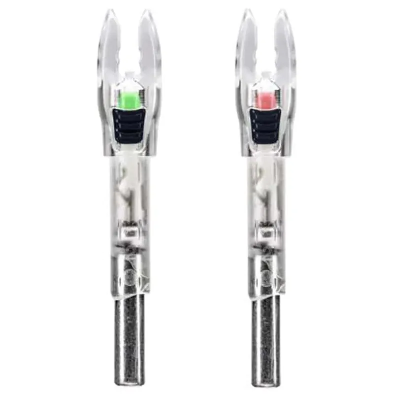 Nockturnal Shift Universal Lighted Arrow Nock Red & Green Pack of 2