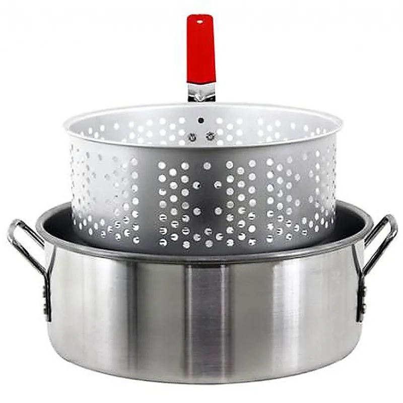 The Metal Ware Corp 10.5 Qt. Aluminum Pot With Strainer Basket