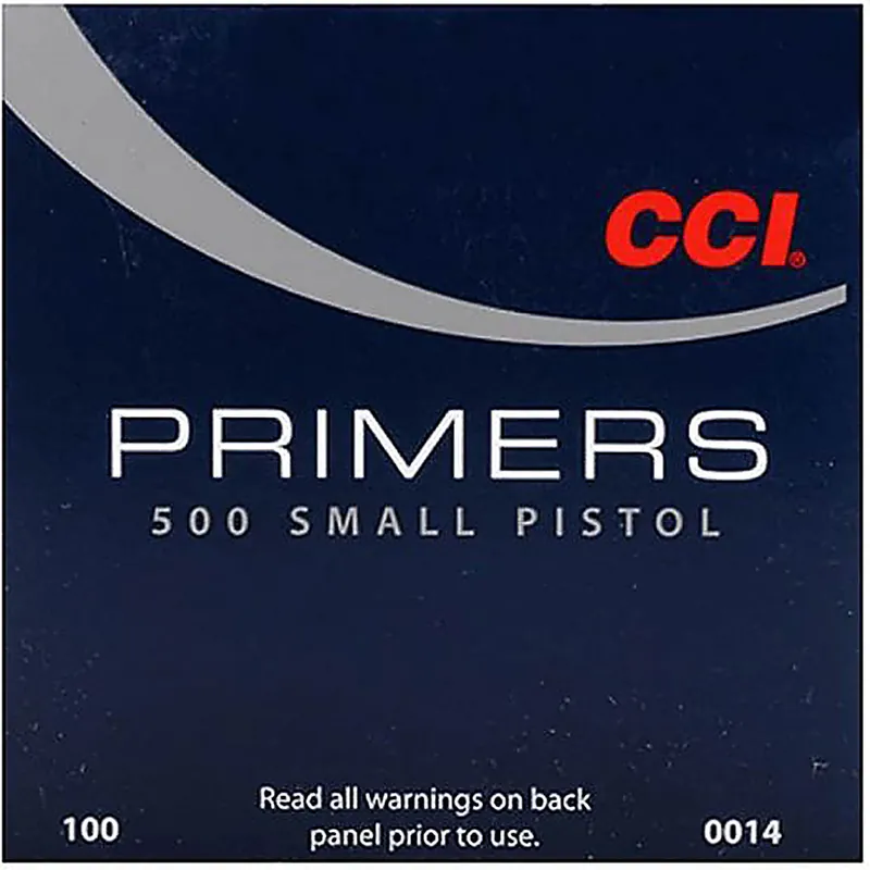 CCI 500 STD SMALL PISTOL PRIMER 100CT